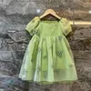 Girl's Dresses Small and medium-sized children's summer cheongsam princess dress 2023 new westernized baby girl dress bubble short sleeved R230816