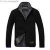 Men's Jackets Winter Warm Polar Coral Fleece Men's Jacket Snow Image Windproof Thick Heat Reversible Jacket Men's Plus Size Jacket Z230816