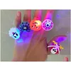 Party Favor Halloween Light Up Ring Treats Favors Flash Led Glow Rings In The Dark Goodie Bag Fillers Drop Delivery Home Garden Festiv Dhpvn