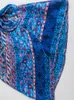 Casual Dresses Yljhqx 2023 Summer Women Silk Satin Texture Print Knutt Sling Dress Sexig grimning slips Backless Short