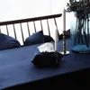 Guardanapos de linho de linho de mesa Mantel Mantel Mesa retangular Tavolo e Sedie da Esterno Manteles de Tela nappe Rouge 39Chnstx01