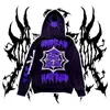 Herren Hoodies Sweatshirts Hoodie Spider Web Skull Graphics Reißverschluss Kapuze -Sweatshirt Y2K Jacke Harajuku Kleidung Pullover Frauen Top Goth Hip Hop Grunge 230815