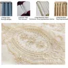 Curtain Luxury European Embroidered Sheer Curtains for Living Room Bedroom Curtains Light Three - dimensional Curtain Lace R230815