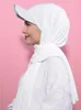 Abbigliamento etnico Malesia Ladies Headwrap Muslim Sport Baseball Cap Hijab Summer Shade Chiffon Scarf Turban Plain