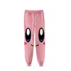 Anime unissex Kirby Sweat Pants 3D Joggers Troushers Homens Mulheres roupas Hip Hop Pantalon Homme Sortpants332U