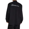 Heren Casual shirts SS Fashion Vetements geborduurde mannen vrouwen 1 zwart shirt grote oversized fit VTM lange mouw blouse 230815
