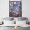 Tapestries Dream Blue Sky Cloud Tapestry Wall Window Moon Moon Graw Closet Room Bedroom Dorm Room Room Decor R230816