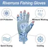 5本の指の手袋Riverrunsフィンガーレス釣りは、男性と女性がカヤックハイキングランニングサイクリング230816向けに設計されています