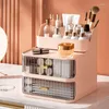 Aufbewahrungsboxen machen Pinselschubladen -Hautpflege -Organizer Desktop Container Typ Lippenstift Luxushalter UP KOSMETIC MAKOUP