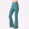 LL ladies yoga pants softstreme pants split hem long indoor outdoor net solid color leggings soft high waist high waist slim fit flare show legs yoga fitness hip lift z5