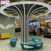 Bahçe Dekorasyonları Özelleştirilmiş Fiberglas Ay Lounge Sandalye Yaratıcı Şekiş Tezgah Alışveriş Merkezi Havaalanı Hall Halk Alanı Yüksek Son