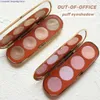Eye Shadow OUTOFOFFICE Professional MultiColor Palette Matte Contour Natural Women Beauty Cosmetic Earth 4 Colors 230815