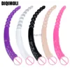 Dildos/Dongs Overlength Double Dildo Anal Plug Stimulate Vagina Anus Soft Penis Anal Dilator Phallus Long Dick Masturbator Sex Toys for Women HKD230816