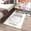 Carpet Fashion Carpet Receipt Carpets Shopping Receipt Floor Mat Carpet Non-slip Rug Door Wall Tapestry Bathroom Rugs Home Decoration 230815