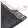 Schwarze Poly-Luftpolstertaschen, 18 x 23 cm, gepolsterte Umschläge, mit Luftpolsterfolie gefütterte Verpackungsbeutel für den Verpackungsversand JK2102XB Wqulh