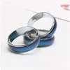 Band Rings Selling Mix Size Mood Ring Changes Color To Your Temperature Reveal Inner Emotion Fashion Jewelry Drop Delivery Dhpw0