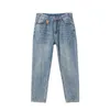 Herren Jeans 2023 Frühlings- und Sommerharun losen verjüngter schlanker Babyblau -Retro -Hosen Mode