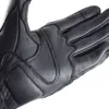 Fem fingrar handskar klassisk retro ko läder motorcykel svart full finger cykel lokomotiv pekskärm guantes moto handske 230816