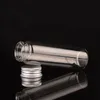 Redução de parafuso de alumínio de alumínio de 50 ml de 50 ml de vidro transparente desejando maquiagem de maquiagem de maquiagem garrafas de amostra de amostra de jarr os óleos essenciais conter mcheb