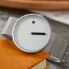 Orologi da polso uthai cq191 in stile minimalista rotondo quarzo orologio da ragazzi in pelle casual di moda semplice e creativa