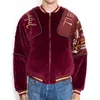 Men's Jackets 2023 Kapital Velvet Flight Jacket Japanese Fashion Brand And Women's Embroidered Casual Throw Pillow Coat