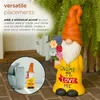 Dekorative Objekte Figuren "zu gnom mich, um mich zu lieben" Indooroutdoor Garten Statue Orangeyellow 230815