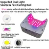 ネイルドライヤーかわいいハートデザインマニキュアペディキュアマシンlcdタッチスクリーンコードレス電力ストレージcure uv ledネイルランプS 230815