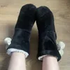 Gai chinelos mulheres casa chinelo botas inverno quente interior bola de pele contton pelúcia antiderrapante aperto sola grossa fofo feminino sapatos senhoras 230816 gai