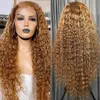 Small Curly Long Hair Lace Wig Set New Product Long Curly Hair Orange Lace Wig Head Cover 230816