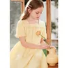 Girl's Dresses Girls' Dress Version Foreign Short Sleeve Summer Dress New French Slim Children's Dress Sweet Girls' Princess Dress R230816