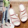 Slipper Sandals hollowed out flat bottomed slippers plastic beach female sandals shoes for women purple slippers