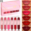 Lipstick Cakaila 610pcsbox Matt Nackt Velvet Flüssiglipgloss und transparentes klares Lippenöl Lack -Make -up -Make -up -Set wasserdicht 230816