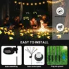 Solar Garden Pathway Lights Outdoor Firefly Lights Waterproof bees star bubble balls Swaying Lights 6led 8led Applicable to Decoration Planter