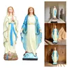 Decorative Objects Figurines Religious Sculpture Jesus Ornament Catholic Figure Artwork Crafts Virgin Mary Statue for Car Bedroom Church Living Room Shelf 230815