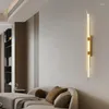 Wandlampen moderne minimalistische LED -Licht Nordic Sofa Hintergrundleuchten Nachttisch Wohnzimmer El Restaurant Dekoration Lampe