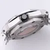 MENS Titta på armbandsur 42mm mekanisk rörelse gummiband Sapphire vattentät orologio di lussso