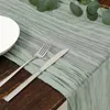 Bordslöpare 10pcset ostduk GASE Bord Runner Rustic Wedding Table Decor 90*300cm Boho Wedding Reception Christmas Table Runners 230815