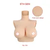 Breast Form KOOMIHO CDE Cup Fake Silicone Breast Forms Breathable Huge Boob Silicone Transgender Drag Queen Shemale Crossdresser Big Chest 230815