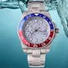 Reloj para hombre con bloqueo deslizante, bisel de cerámica de lujo, relojes submarinos mecánicos de zafiro, correa de acero inoxidable 2813, espejo de zafiro, resistente al agua hasta 50m, reloj de lujo