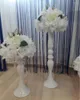 Candle Holders 50cm/20" White Metal Stick Wedding Centerpiece Event Road Lead Flower Stands Rack Home Vase 10 PCS / Lot