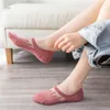 Kvinnors strumpor 3pairs/parti osynlig sommar tunn casual dam sock silikon icke-halk hög kvalitet sox chaussette sokken