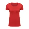 JXCJ 0005 # Round neck short sleeved women's 100% cotton