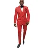 Tute da uomo Abito da uomo Primavera e autunno Risvolto doppio petto Slim Wedding Groom Tuxedo Ball Moda Casual Plus Size