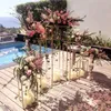 hoge gouden rechthoek metalen frame tafel bloemstandaard voor bruiloft centerpieces decoratie oceaan express tail truck anbst