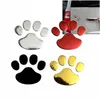 Bildekorativ klistermärke Söt design Paw Shape Stickers Animal Foot Prints 3D Decal Silver Gold Black Red277x
