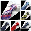 Neck Ties Designer Mens 38 Design Silk 8Cm Plaid Striped For Men Formal Business Party Gravatas 22 Q2 Drop Delivery Fashion Accessorie Dhqow