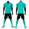 Outdoor T-shirts Professionele scheidsrechter Soccer Jersey Set Jeugd volwassen scheidsrechter voetbaluniform korte mouw v-hals rechter shirt dubbele zakken shorts 230815