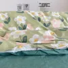 Beddengoed sets DreamReal Floral Bedding Set met dekbedovertrek 30 kleuren dekbedovertrek gemonteerd plaat kussensloop luxueuze satijn 230815
