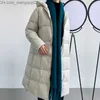 Women's Down Parkas Mid Length Knee Check Full Matching Jacket Women's New Hoodie Solid Color Unique Warm White Duck Down Jacket Z230817