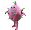 Dragon Fruit Mascot Costume Top Cartoon Anime Postacie Karnawał Unisex Dorośli Rozmiar Świąteczny przyjęcie urodzinowe sukienka na świeżym powietrzu